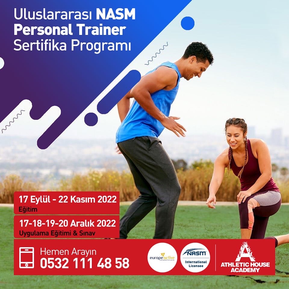 NASM Personal Trainer Eğitimi Eylül-Aralık Dönemi